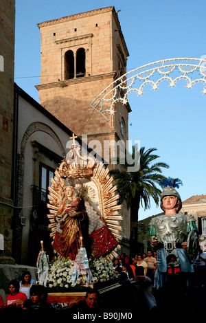 Madonna della luce fest, Mistretta, Sizilien, Italien Stockfoto