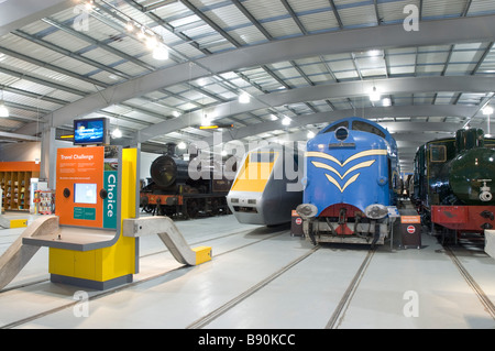 Lokomotion Natilnal Eisenbahnmuseum Shildon, Prototyp DELTIC, APT-E Advanced Personenzug Stockfoto