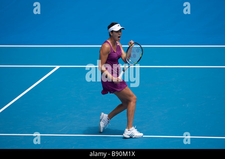 Adidas Tennisspielerin Ana Ivanovic Serbien während der Australian Open Grand Slam 2009 in Melbourne Stockfoto