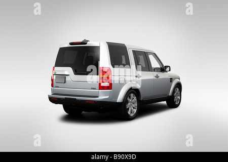 2009 Land Rover LR3 HSE in Silber - Winkel Rückansicht Stockfoto