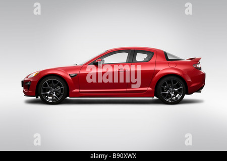 2009-Mazda RX-8 6-Gang rot - Treiber Seitenprofil Stockfoto