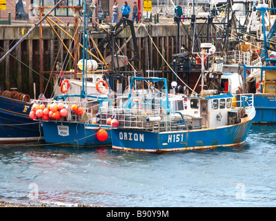 Angelboote/Fischerboote im Hafen von Oban Stockfoto