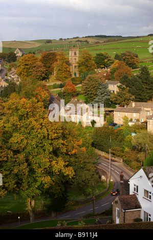 Rainow Dorf im Herbst Nr Macclesfield, Cheshire UK Stockfoto