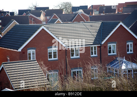 Modernen privaten Wohnsiedlung, Saxmundham, Suffolk, England Stockfoto