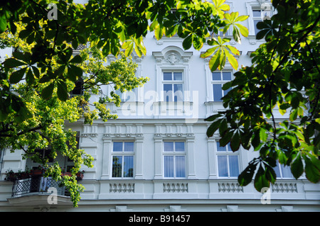 Alte Gebäude-Fassade, Berlin, Deutschland Stockfoto