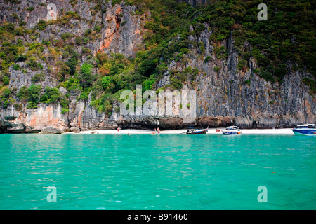 Süd-Thailand: Phi Phi Leh: Maya Beach Stockfoto