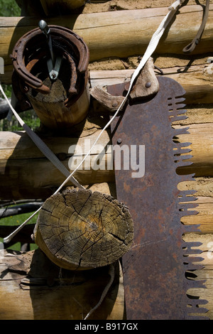 Hütte am Goulding Creek in San Juan National Forest nördlich von Durango Colorado Stockfoto