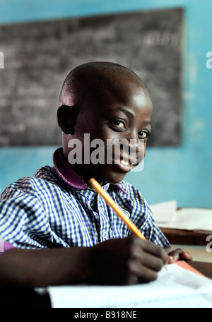 Nigeria: junge in einer weiterführenden Schule in Shuwa Stockfoto