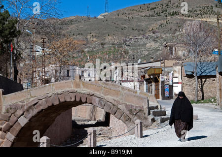 Straßenszene aus einem Dorf Konya Türkei Stockfoto