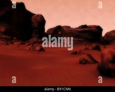Mars-Abbildung Stockfoto