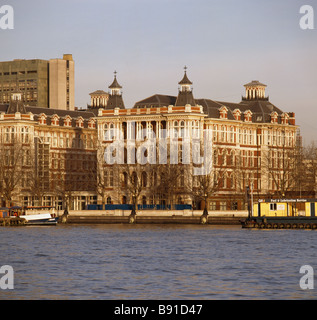 St. Thomas Hospital auf dem Fluss Themse, Lambeth, London Stockfoto