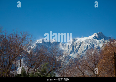 Schneebedeckte Berge. Stockfoto