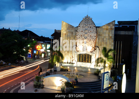 Memorial Wall Jl legian Kuta Bali Indonesien Stockfoto