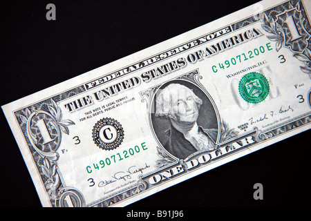 Ein-Dollar-Schein Stockfoto