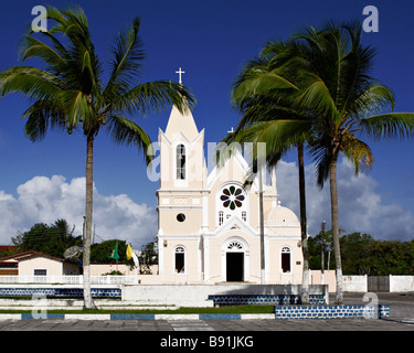 Kirche São Bõaventura Canavieiras Bahia Brasilien Südamerika Stockfoto