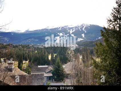 Whistler, b.c. am Ende wenn der Winter Stockfoto