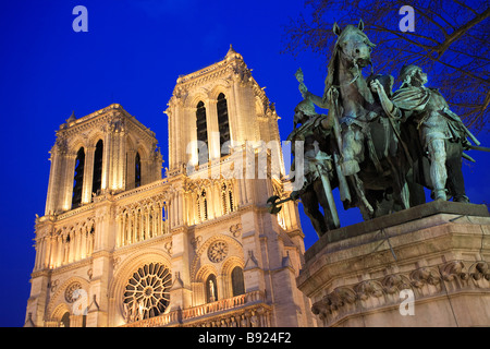 NOTRE DAME KATHEDRALE PARIS Stockfoto
