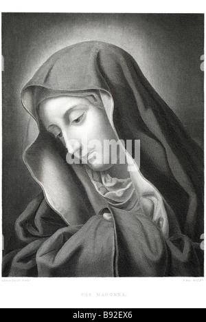 Die Madonna Carlo Dolci italienischer Maler Barock 1616 1686 Stockfoto