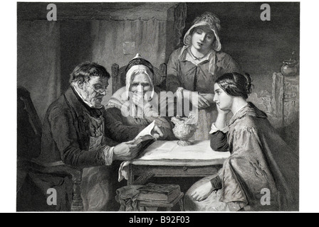 Worte des Trostes Thomas Faed Maler schottischen 1826 1900 Stockfoto