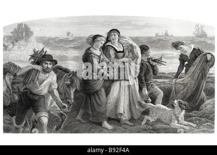 Drift-Wrack aus der spanischen Armada Drake Frobisher Hawkins Queen Elizabeth britische Küste König Philipp Stockfoto