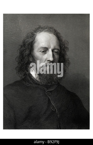 Alfred Tennyson 1809 1892 Poet Laureate Vereinigtes Königreich Stockfoto