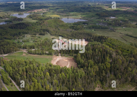 Tehvandi Sportzentrum, K 90 Schanze Valga County, Estland, Europa Stockfoto