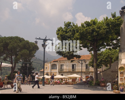 Hauptplatz in Ravello, Amalfiküste, Kampanien, Italien, Europa, UNESCO-Welterbe Stockfoto