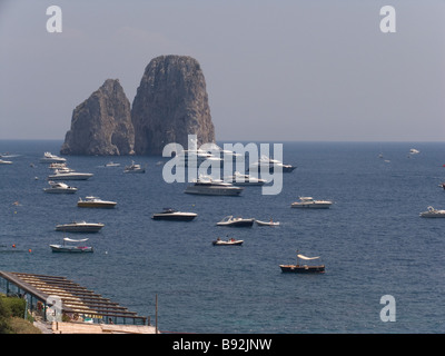 Blick von der Insel Capri Capri Italien Europa Stockfoto