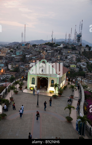 Blick vom Leuchtturm, Fortin Del Cerro, Las Penas, Guayaquil, Ecuador Stockfoto