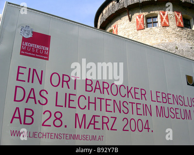 Li die Fürstentum von Liechtenstein Hauptstadt Vaduz The Vaduz schloss das Liechtenstein Museum No Drittrechte zur Verfügung Stockfoto