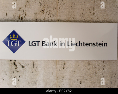 Das Fürstentum Liechtenstein Hauptstadt Vaduz der LGT Bank in Liechtenstein Vaduz Herrengasse 12 Li Stockfoto