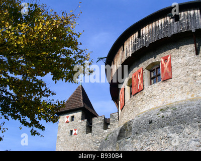 Li der Fürstentum von Liechtenstein Hauptstadt Vaduz die Vaduz Schloss Palace Tower No Drittrechte zur Verfügung Stockfoto