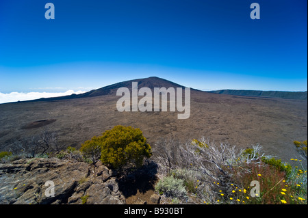 Caldera, Formica Leo, aktiven Vulkan Piton De La Fournaise, La Réunion, Frankreich | Krater Mit Formico de Leo, La Réunion Stockfoto