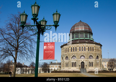 Sechzehn doppelseitige Nott Memorial Building am Union College Schenectady New York nur 16 Seiten Gebäude in der nördlichen Hemisphäre Stockfoto