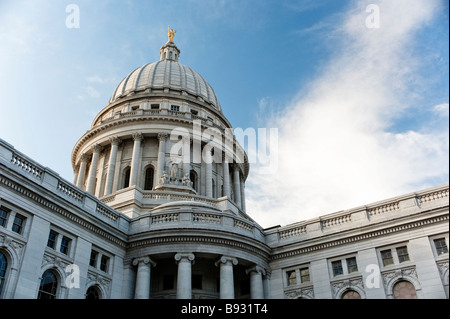 Kapitol von Wisconsin, Madison, Wisconsin, Vereinigte Staaten von Amerika Stockfoto