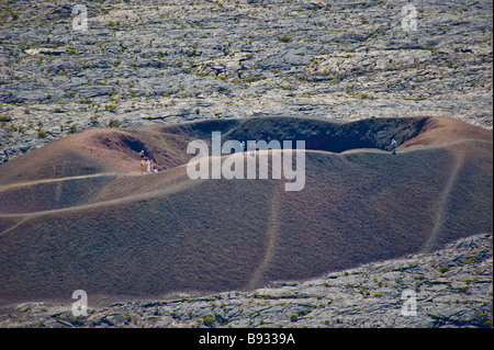 Caldera, Formica Leo, aktiven Vulkan Piton De La Fournaise, La Réunion, Frankreich | Formica Leo, Piton De La Fournaise, La Réunion Stockfoto