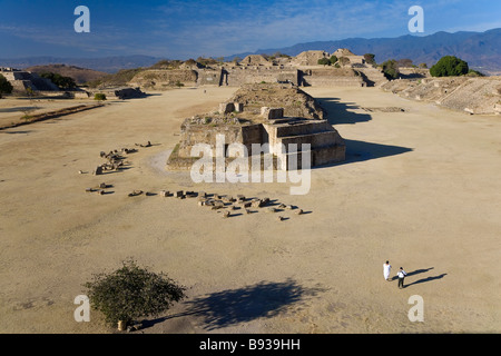 Monte Alban antike Stätte Stockfoto