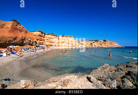 Sa Caleta Balearen Ibiza Spanien Stockfoto