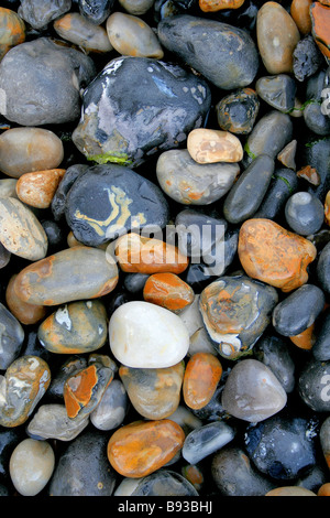 Kiesel auf Cromer Beach North Norfolk County England UK Küste East Anglia Stockfoto