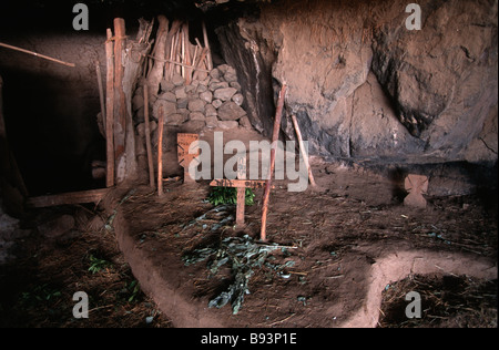 Ein Grab in der Kirche am Atbara Medhane Alem Äthiopien Stockfoto