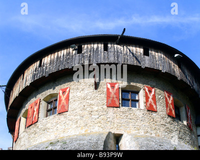 Li der Fürstentum von Liechtenstein Hauptstadt Vaduz die Vaduz Schloss Palace Tower No Drittrechte zur Verfügung Stockfoto