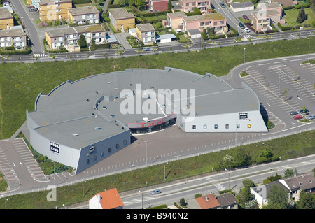 Luftaufnahme des französischen Kinos Stockfoto