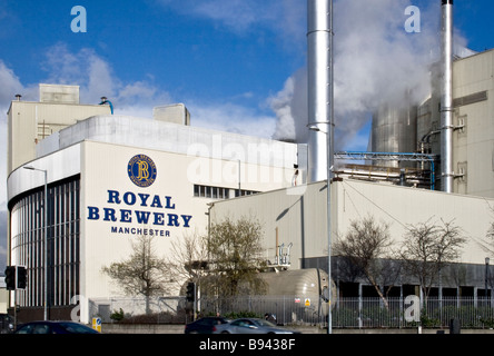 Königliche Brauerei (eigene grüne Stromerzeugung aus einem £35. 5m Biomasse Kraft-Wärme-Kraftwerk), Manchester, UK. Stockfoto