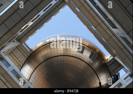 Fuji Television Centre Odaiba, Bucht von Tokio, Japan Stockfoto