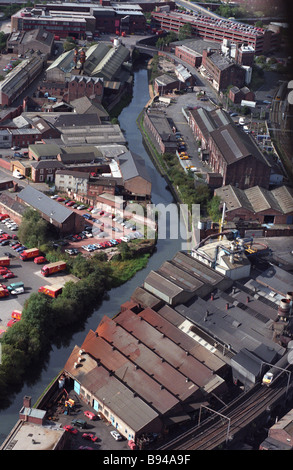 Luftbild von der Birmingham Main Line Kanal in Horseley Bereichen Wolverhampton West Midlands England Uk Stockfoto