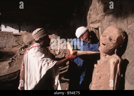 Mumifizierten Körper am Atbara Medhane Alem Äthiopien Stockfoto