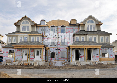 Haus im Bau Stockfoto