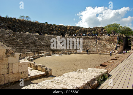 7000 Sitz Theater von Beth Shean ist am besten erhaltenen antiken Theater in Israel Stockfoto