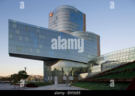 Natural Gas Tower, Barcelona, Spanien Stockfoto