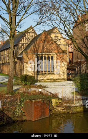 Merchant Adventurers Hall bei Winterwetter York North Yorkshire England Großbritannien Großbritannien Großbritannien Stockfoto